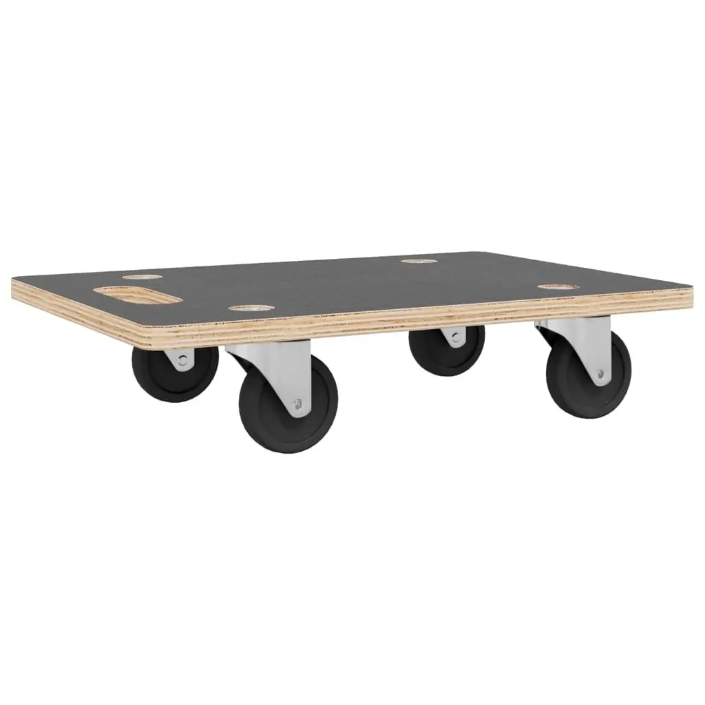 Transport Trolley Plywood Rectangular 60x40x11.5 cm Grey 250 kg Capacity 2 Piece