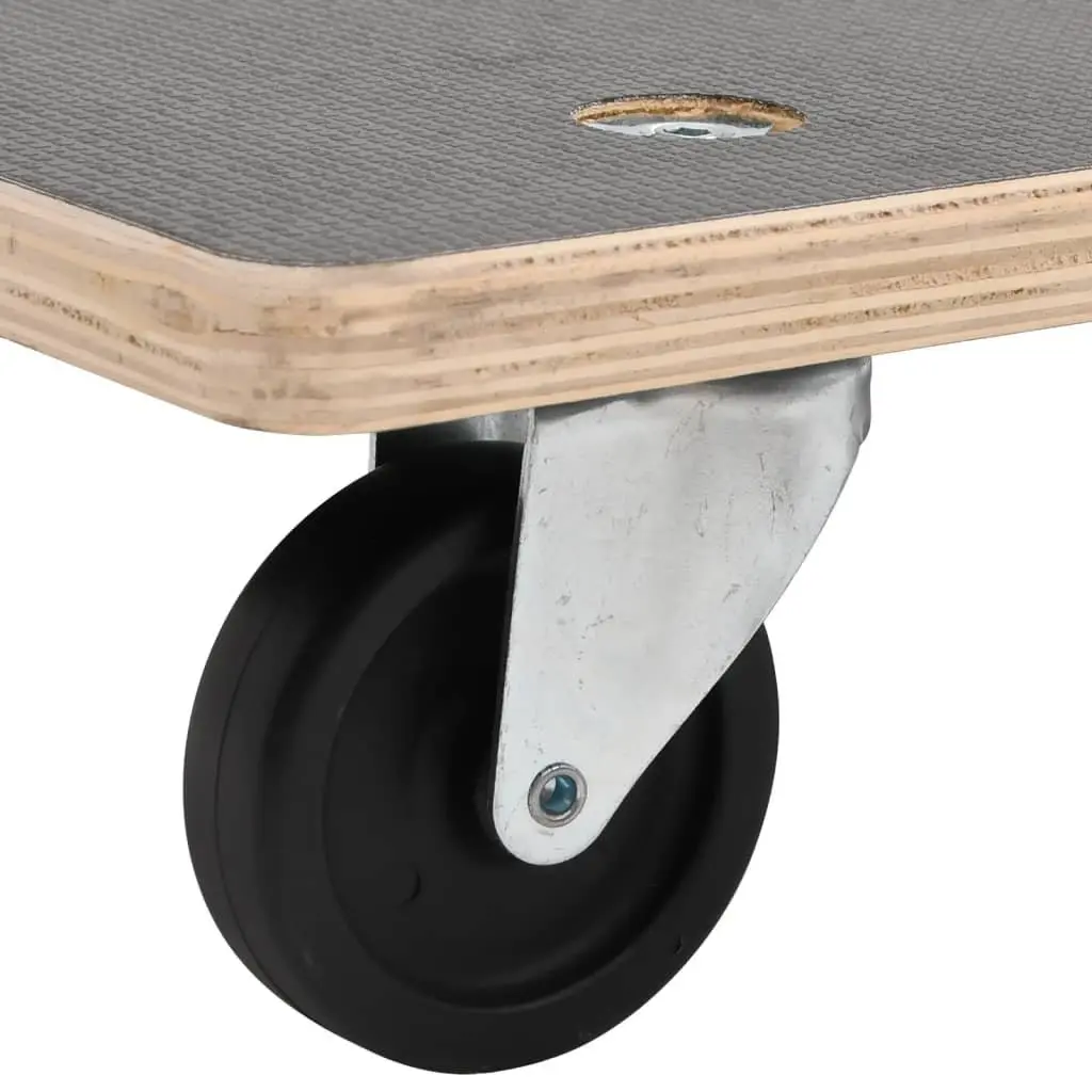 Transport Trolley Plywood Rectangular 60x40x11.5 cm Grey 250 kg Capacity 2 Piece