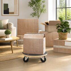 Practical Grey Moving Dolly 38cm for Home and Office