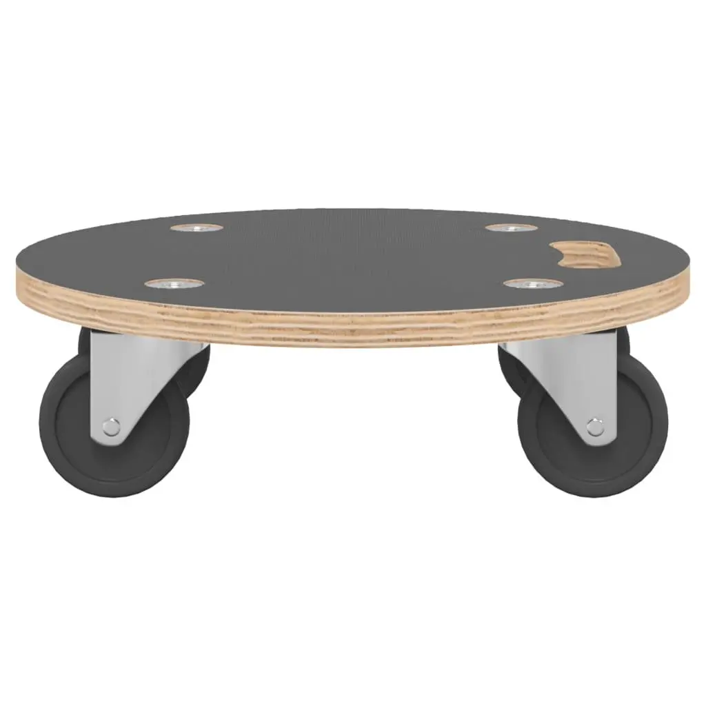 Round Transport Trolley Plywood 38cm Grey