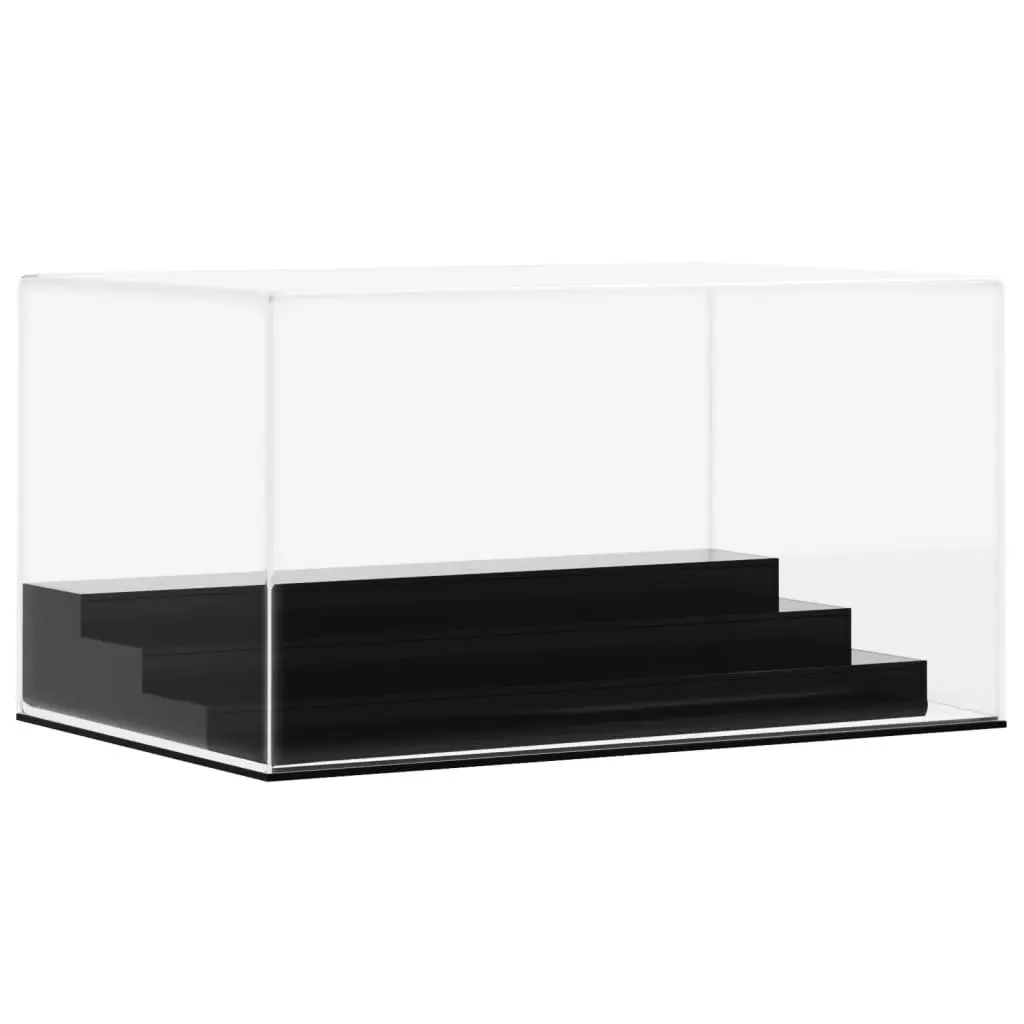 Acrylic Display Box 24x16x13 cm Transparent 4-Tier Collectibles Showcase