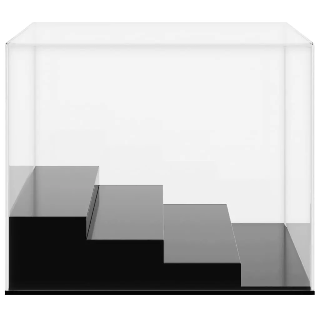 Acrylic Display Box 24x16x13 cm Transparent 4-Tier Collectibles Showcase