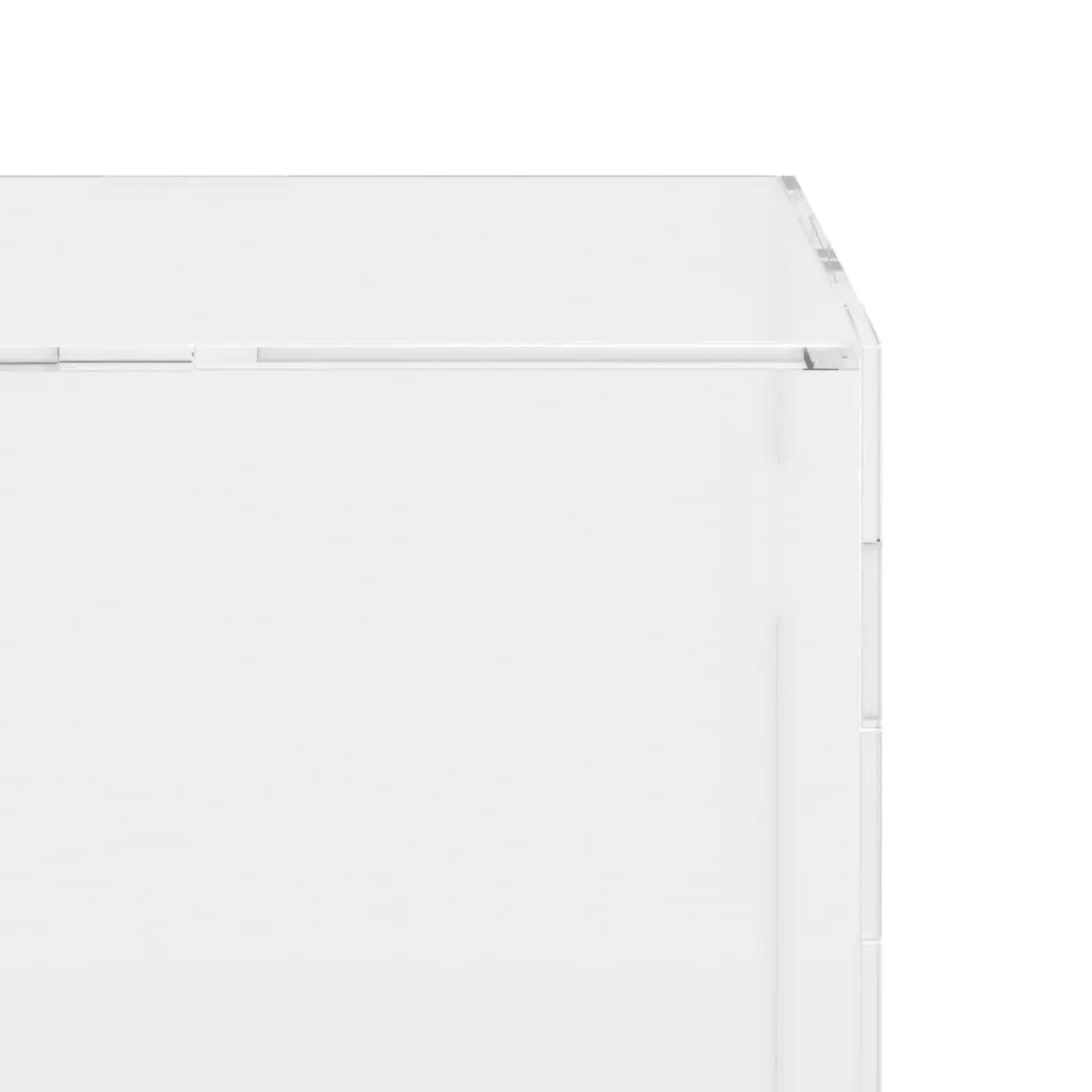 Acrylic Display Box Transparent 20x20x38cm Dustproof Showcase for Collectibles