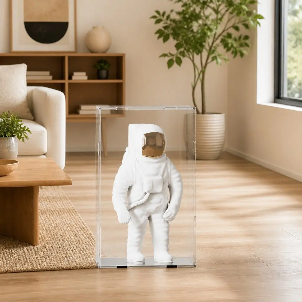 Acrylic Display Box Transparent 22 x 18 x 35 cm Dustproof Protection Case