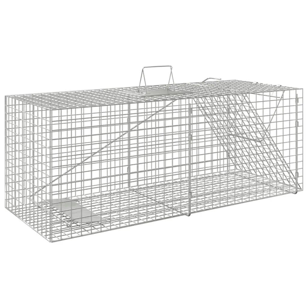 Animal Trap Live Catch Galvanised Iron Wire Mesh 64.5x25x26.5cm