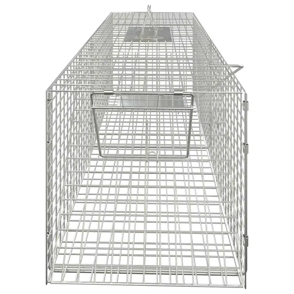 Animal Trap Live Catch Galvanised Iron Wire Mesh 64.5x25x26.5cm