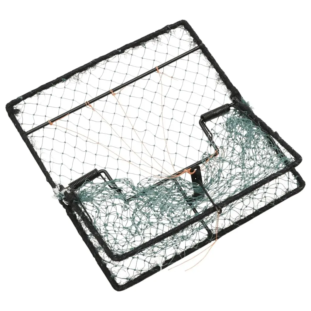 Bird Trap Steel Frame 34x32cm Foldable Polyethylene Mesh for Outdoor Garden Pest Control