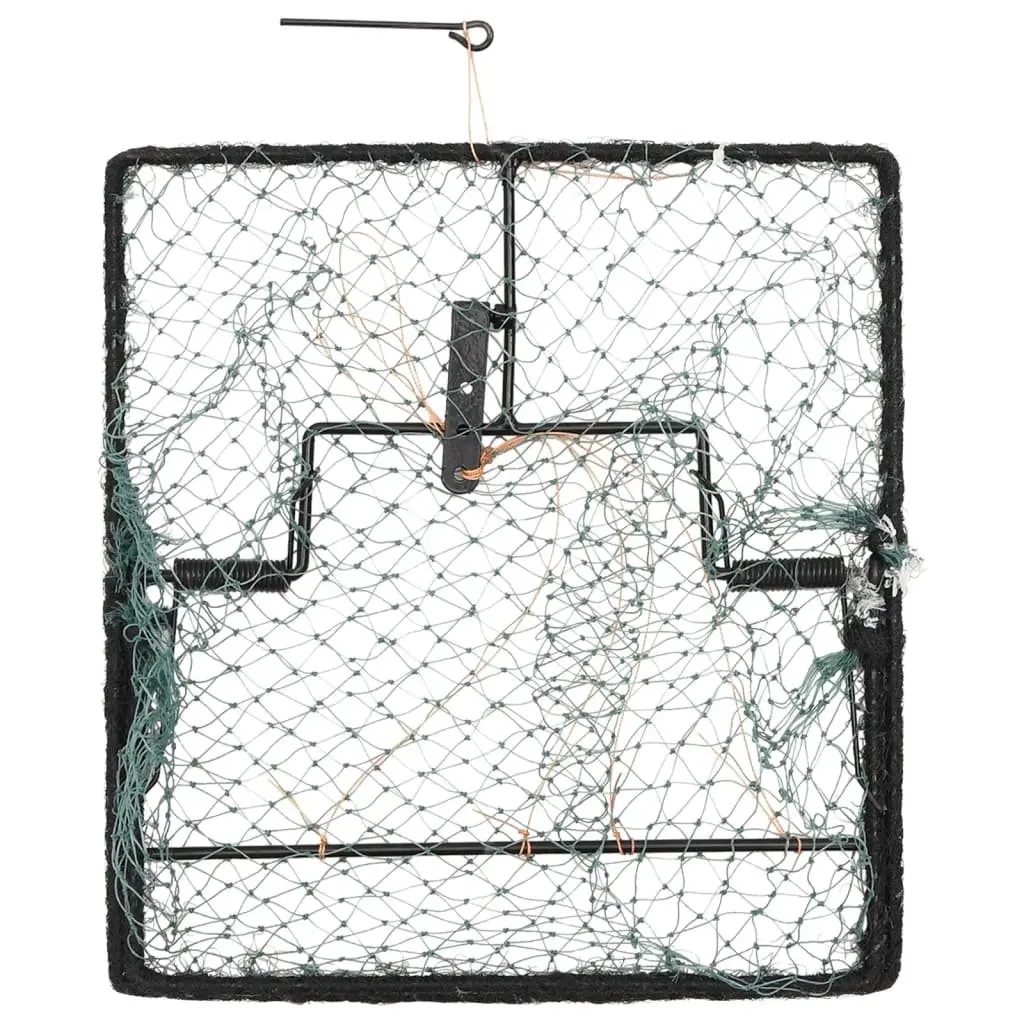 Bird Trap Steel Frame 34x32cm Foldable Polyethylene Mesh for Outdoor Garden Pest Control