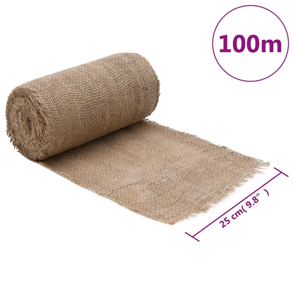 Jute Roll 0.25x100 m Natural Burlap Hessian Craft Decor Wedding Party Table