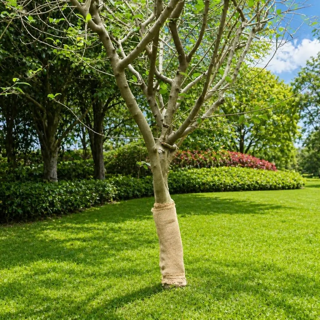 Jute Roll 0.5x5 m Natural Burlap Runner Craft Decor Wedding Party Home Garden
