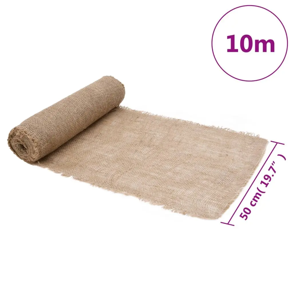 Jute Roll Natural Burlap 0.5x10 m Home Decor Craft Table Runner
