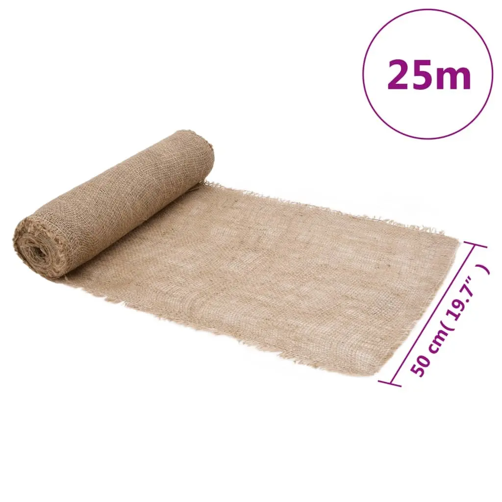 Jute Roll Natural 0.5x25m Burlap Hessian Crafts Decor Wedding Events