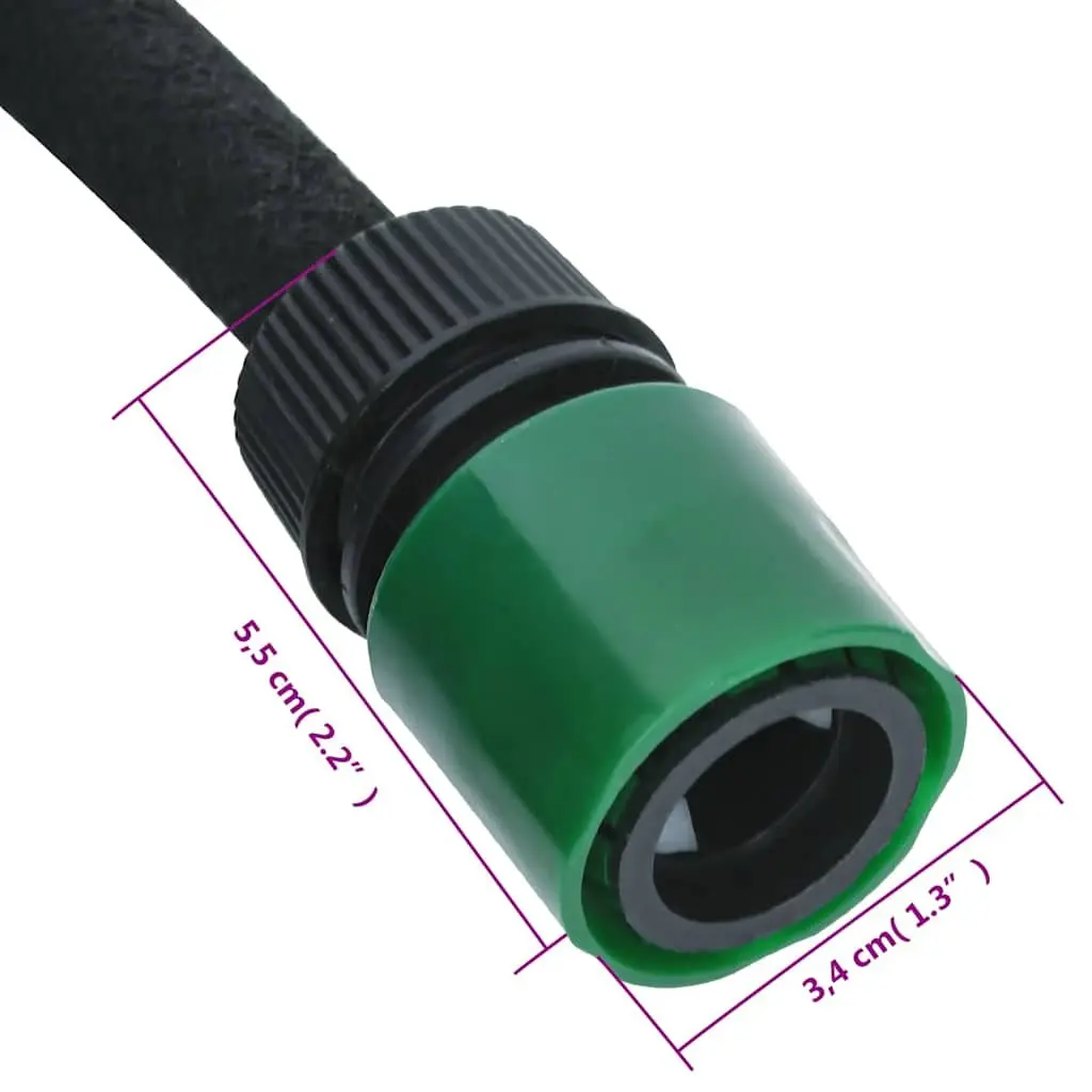 Garden Soaker Hose Drip Irrigation 10m Flexible Black Hose