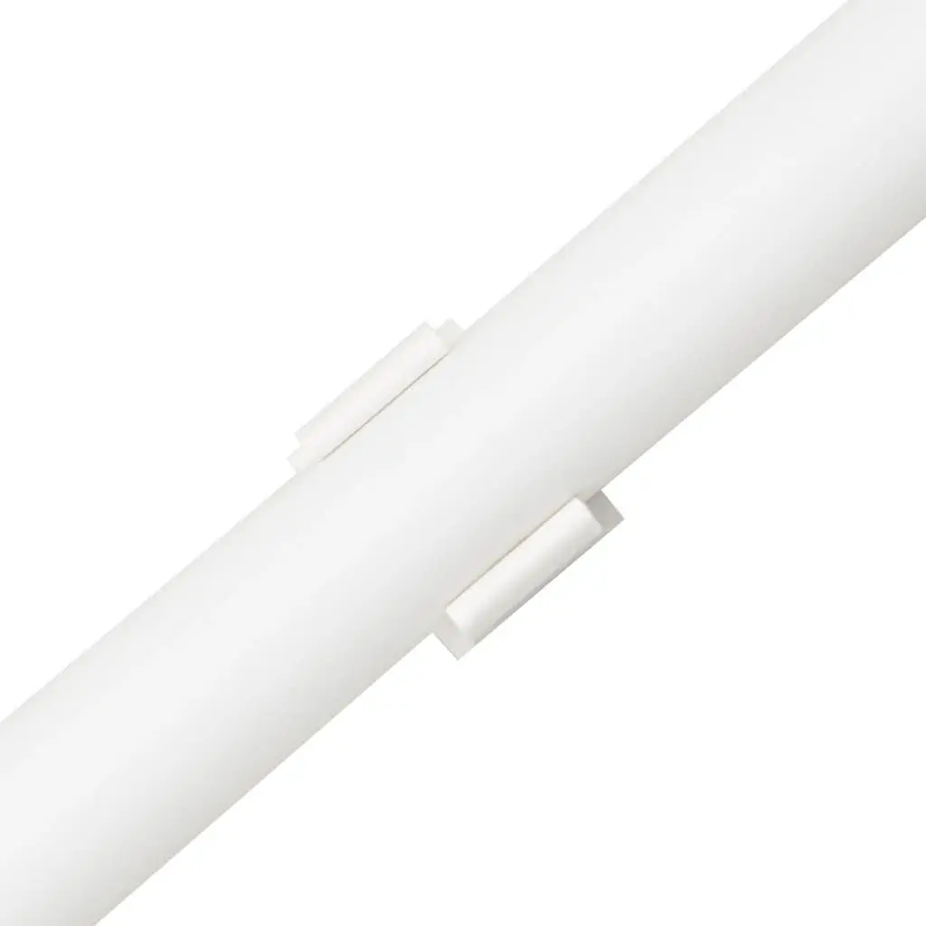 Cable Trunking PVC 30m Ø16mm White Wire Cover Channel Clips