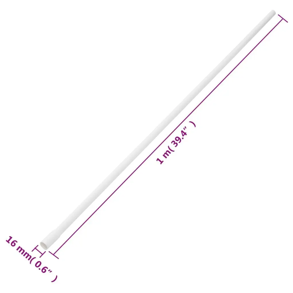Cable Trunking PVC 30m Ø16mm White Wire Cover Channel Clips