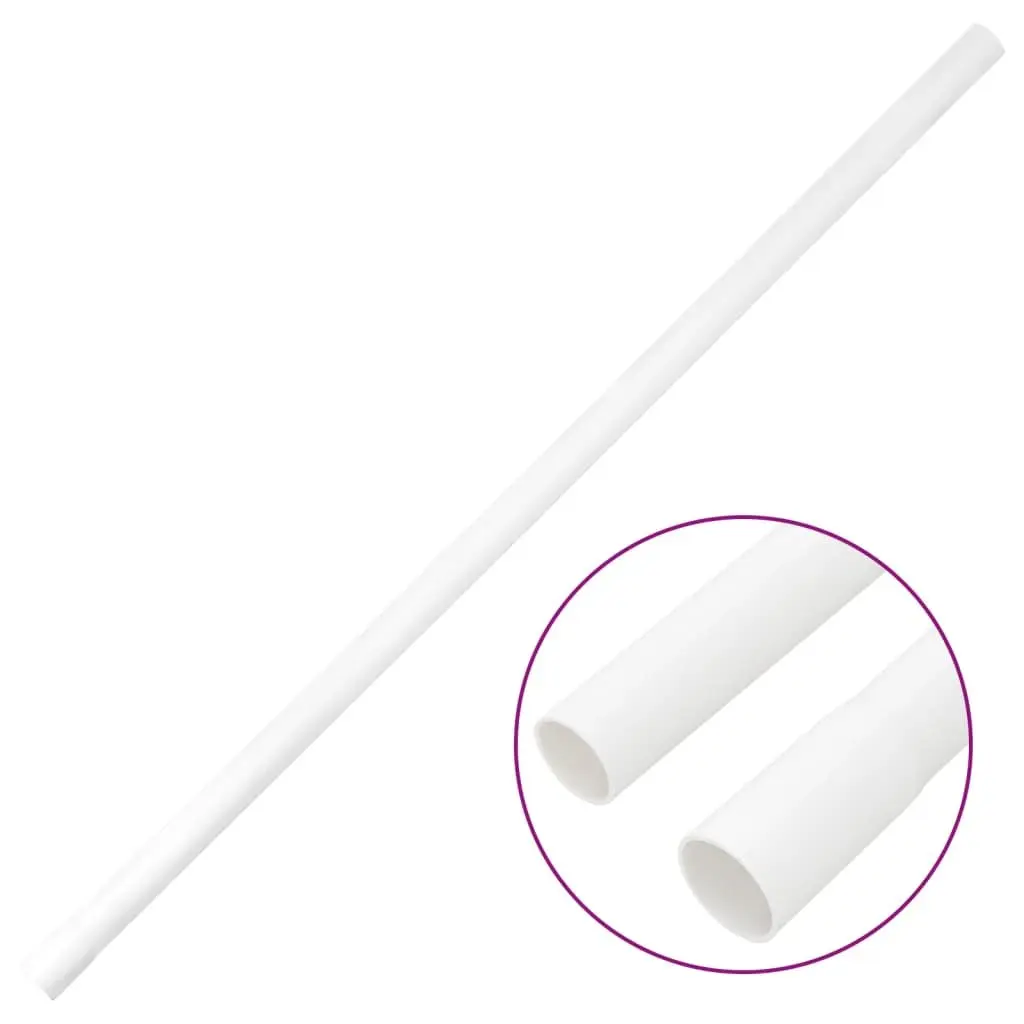 Cable Trunking PVC Ø20mm 10m White Cord Cover Organizer Channel Management