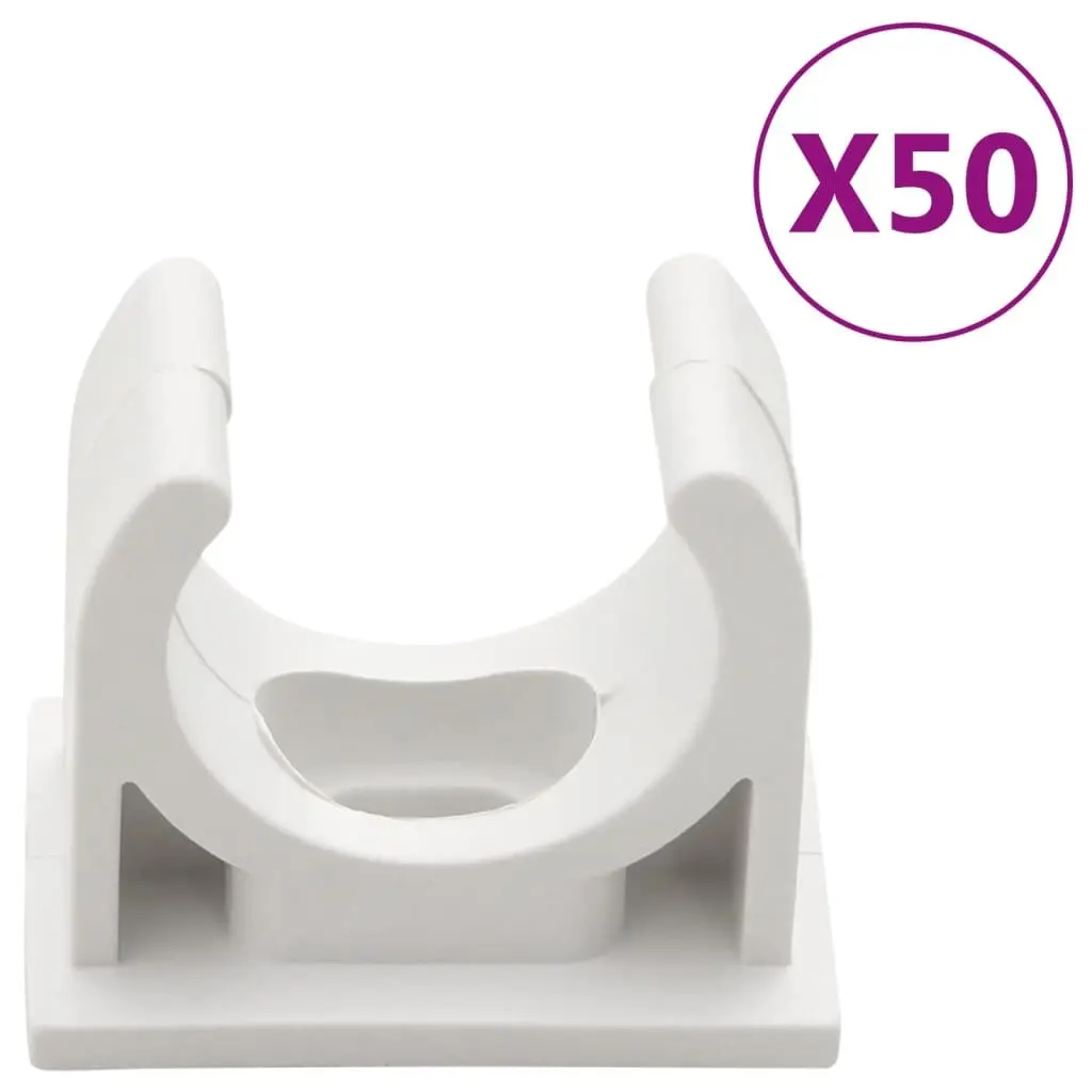 Cable Trunking PVC 20mm White Clip-On 30m Wire Management