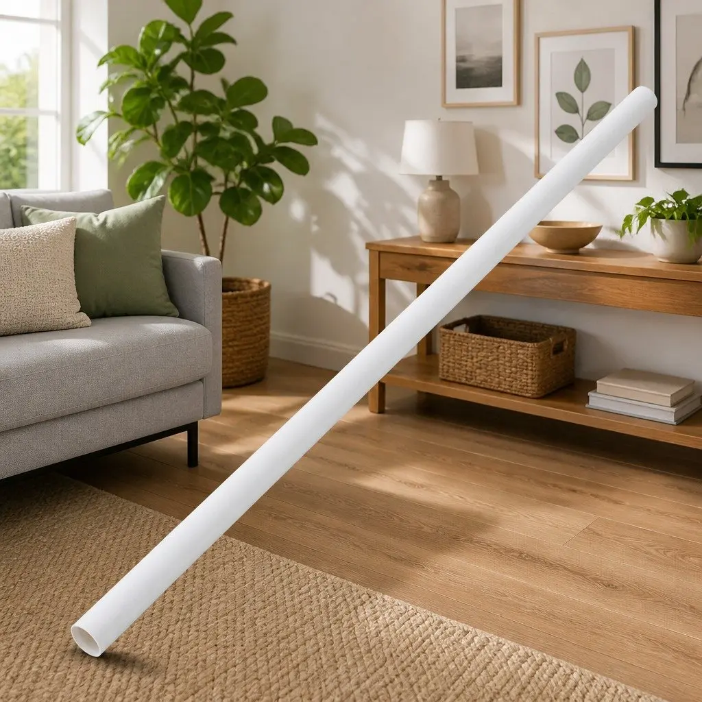 Cable Trunking PVC Ø30mm 10m White Cord Cover Concealer Management