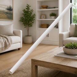 Cable Trunking with Clips 30mm Diameter 30m White PVC Cord Cover Organizer