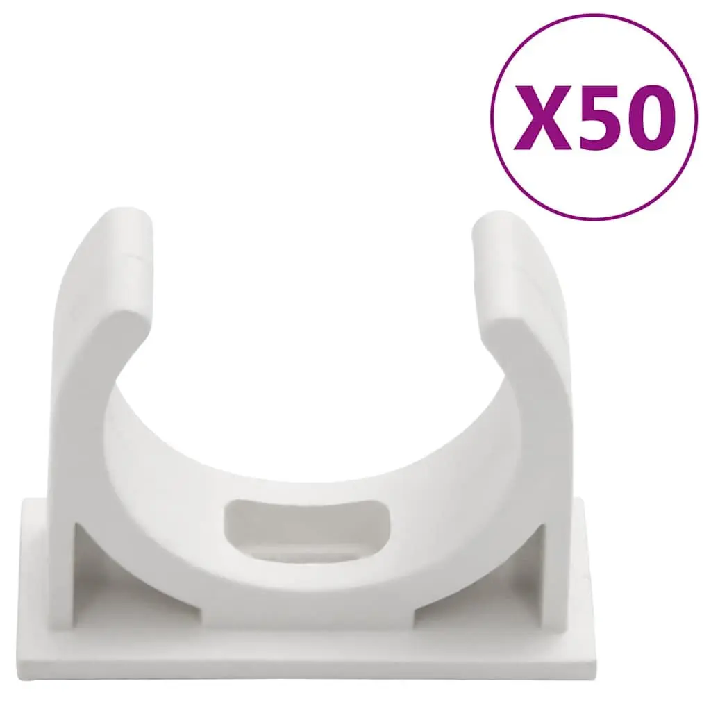 Cable Trunking PVC 30mm Diameter 30m White Cord Cover Organizer