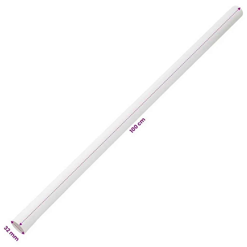 Cable Trunking PVC 30mm Diameter 30m White Cord Cover Organizer