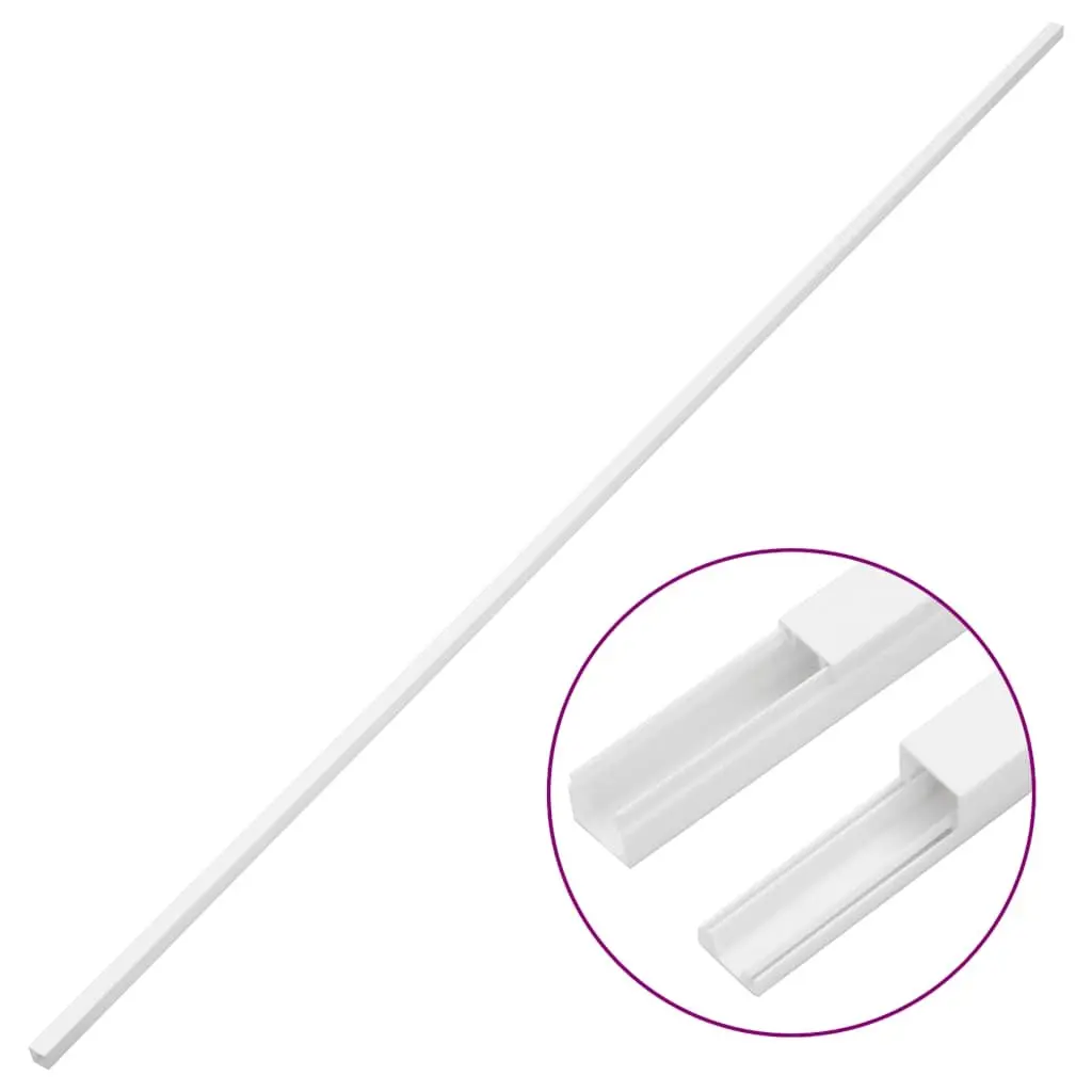 Cable Covering PVC Trunking 10m White 30x20mm Discreet Wall Floor Mounting System for Cable Management
