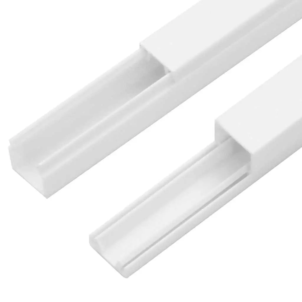 Cable Covering PVC Trunking 10m White 30x20mm Discreet Wall Floor Mounting System for Cable Management