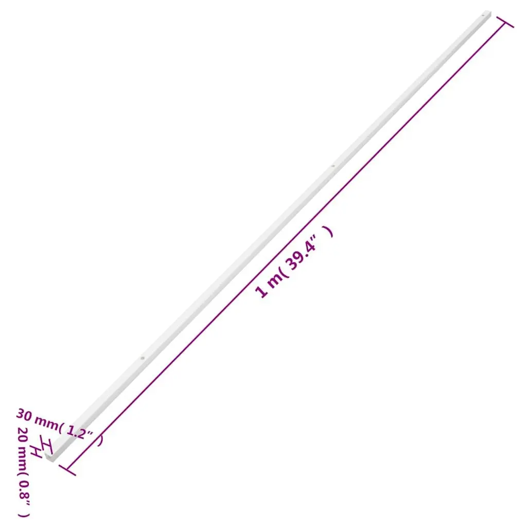 Cable Covering PVC Trunking 10m White 30x20mm Discreet Wall Floor Mounting System for Cable Management