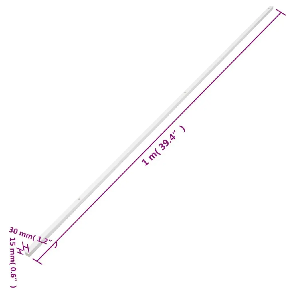 Cable Trunking PVC 30x15mm 30m White Channel Wall Floor Management