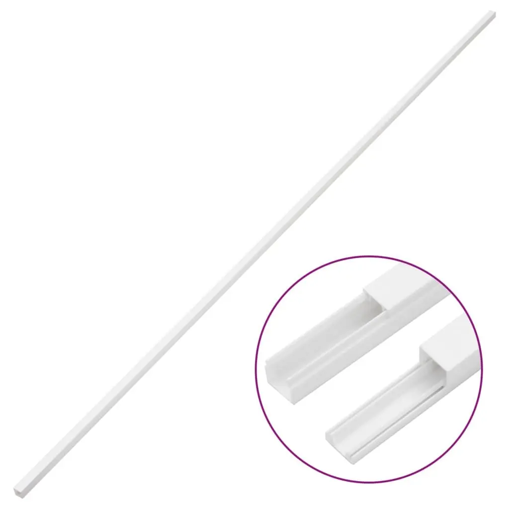 Cable Trunking PVC 30x20 mm 30 m White Wire Management Cover