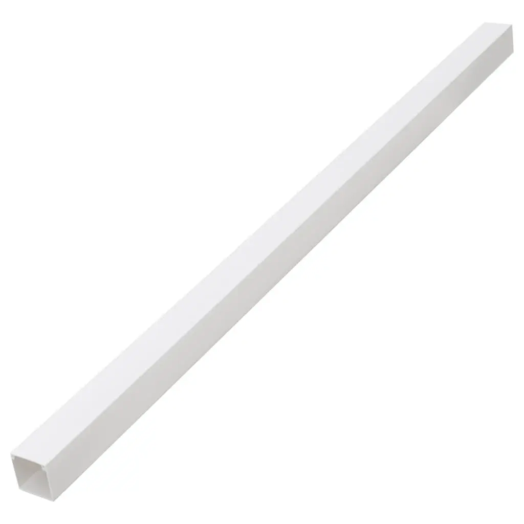 Cable Trunking PVC 40x25 mm 30 m White Wall Floor Ceiling Cord Cover Management