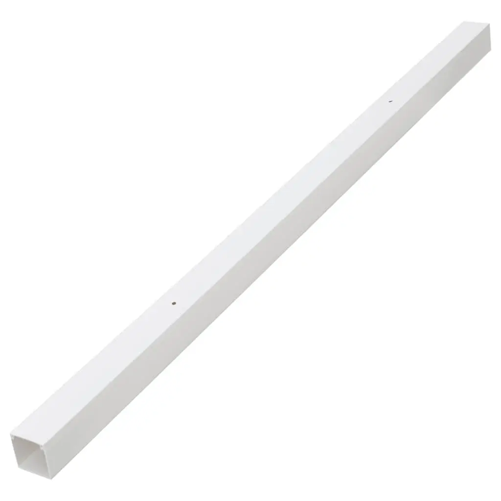 Cable Trunking PVC 40x25 mm 30 m White Wall Floor Ceiling Cord Cover Management
