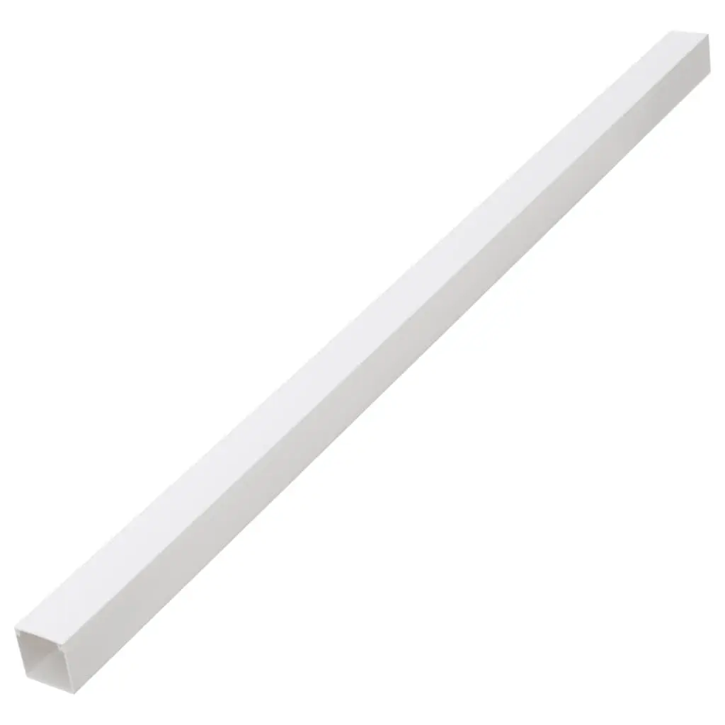 Cable Management Channel PVC 30m White 60x40mm Durable Wire Cover System