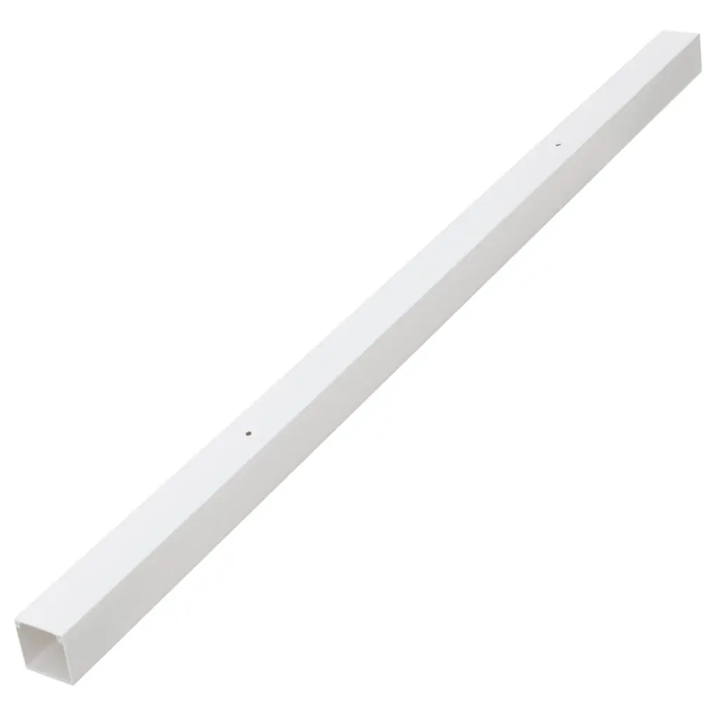 Cable Management Channel PVC 30m White 60x40mm Durable Wire Cover System
