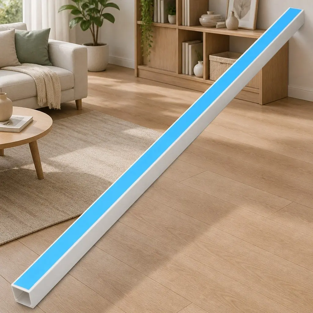 Cable Trunking Self-Adhesive PVC 30x15mm White 10m Wire Cord Cover Organizer