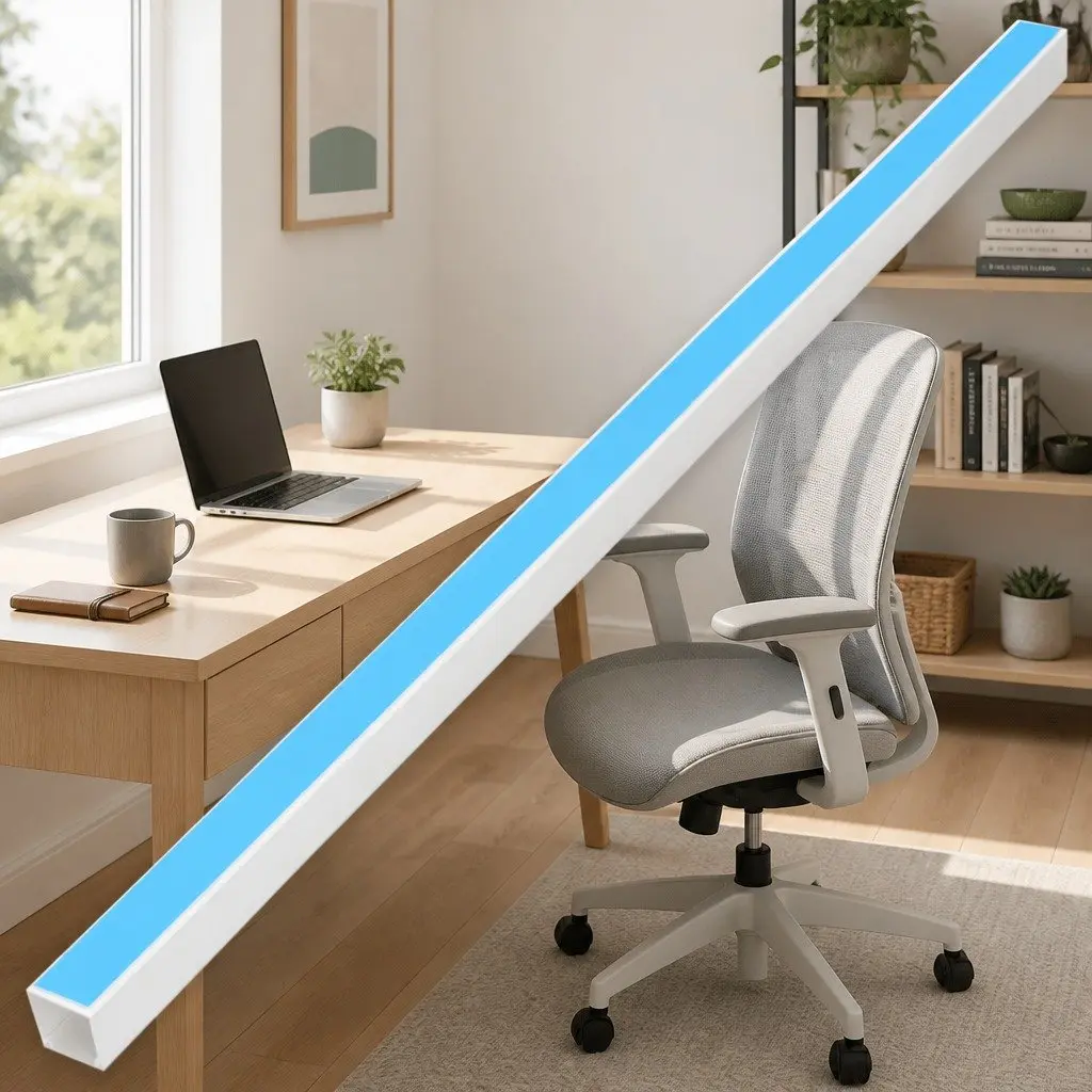 Cable Trunking PVC Self-Adhesive 30x20mm White 10m Wire Management Organiser