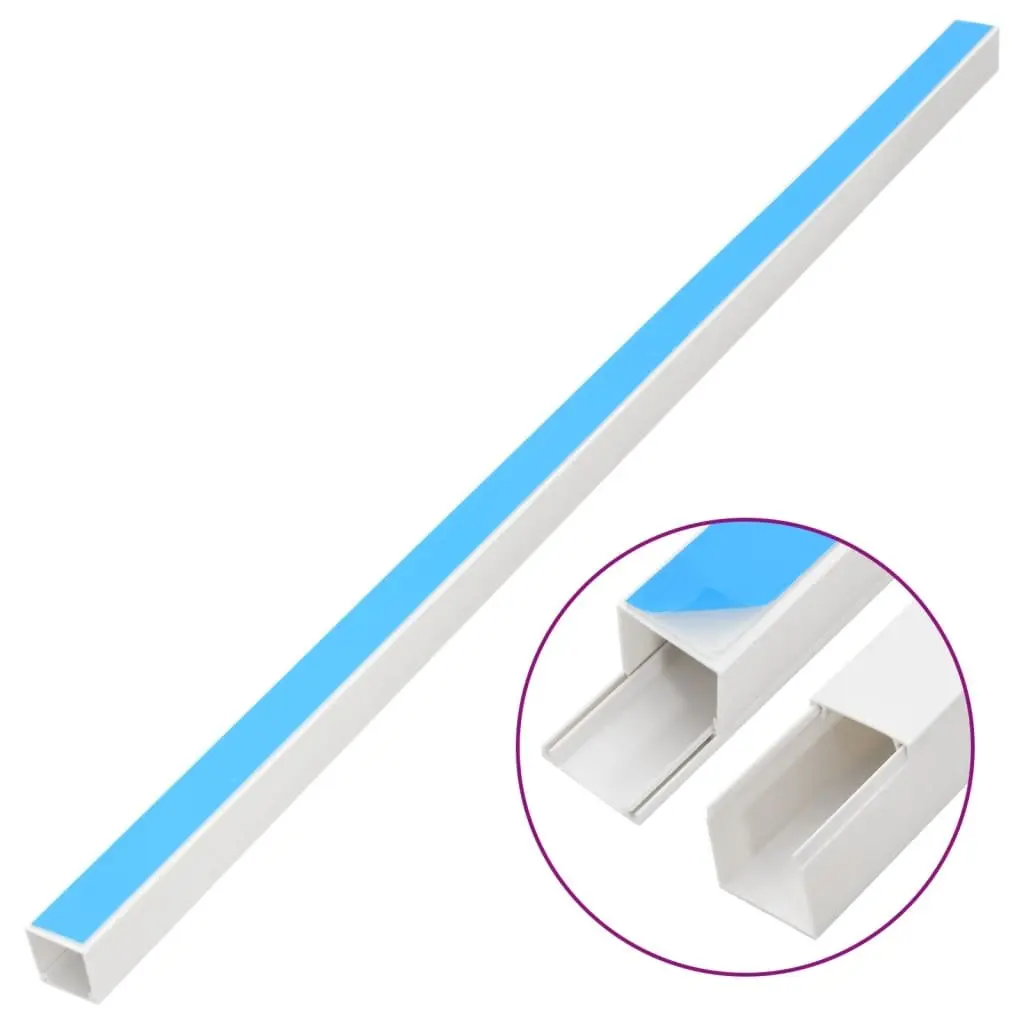 Cable Trunking Self-Adhesive PVC 25x16mm White 10m