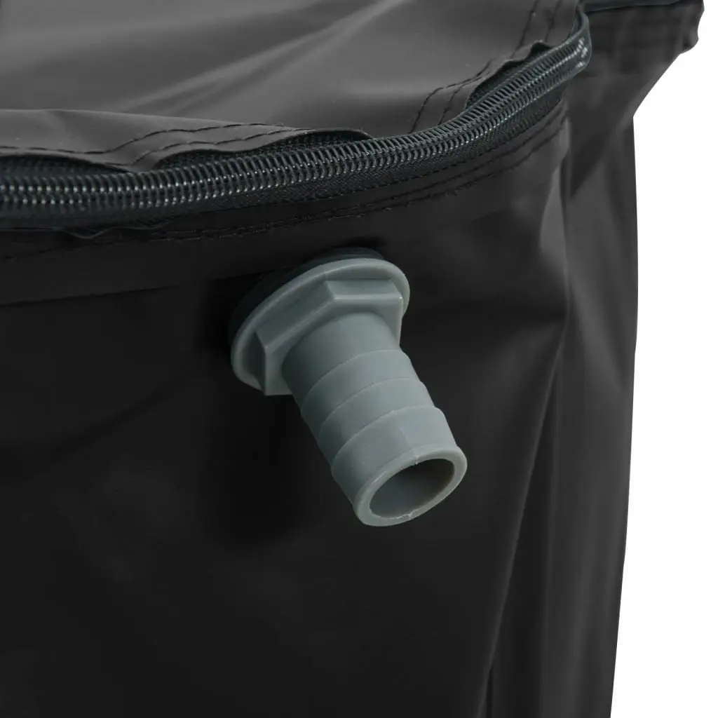 Collapsible Water Tank PVC 750L Black Foldable Rain Collection Storage with Tap