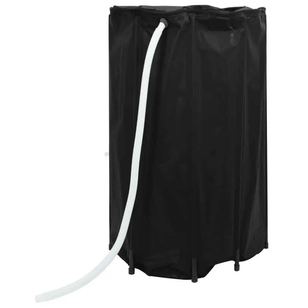 Water Tank PVC Foldable 500L Collapsible Rainwater Storage Black