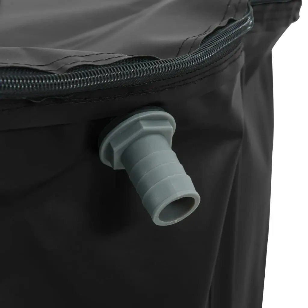 Water Tank PVC Foldable 500L Collapsible Rainwater Storage Black