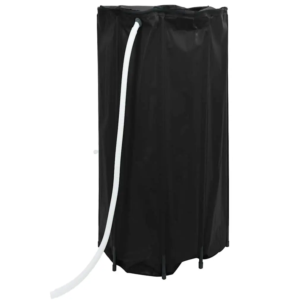 Water Tank Collapsible PVC 250L Foldable Black with Tap