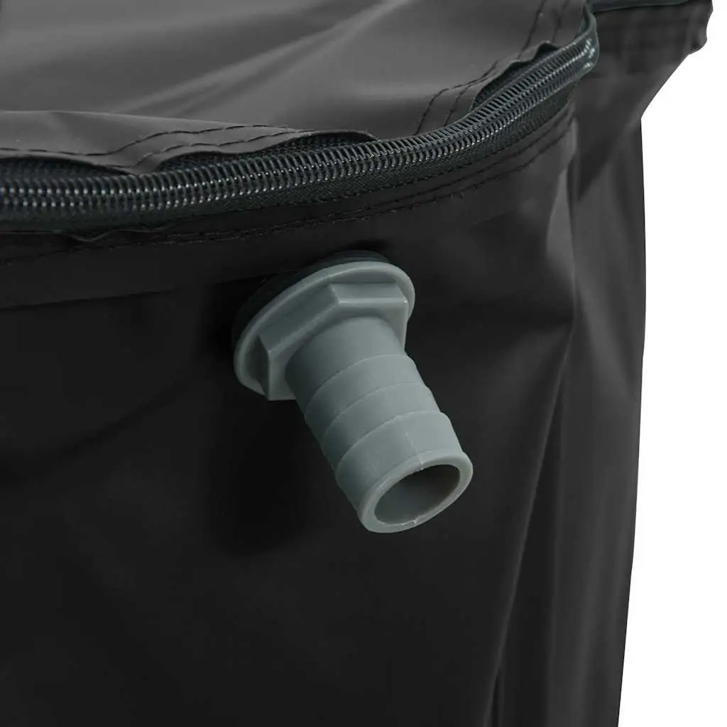 Water Tank Collapsible PVC 250L Foldable Black with Tap