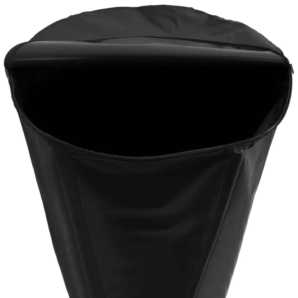 Collapsible Water Tank PVC 1350L Foldable Black with Tap for Garden Rainwater Storage