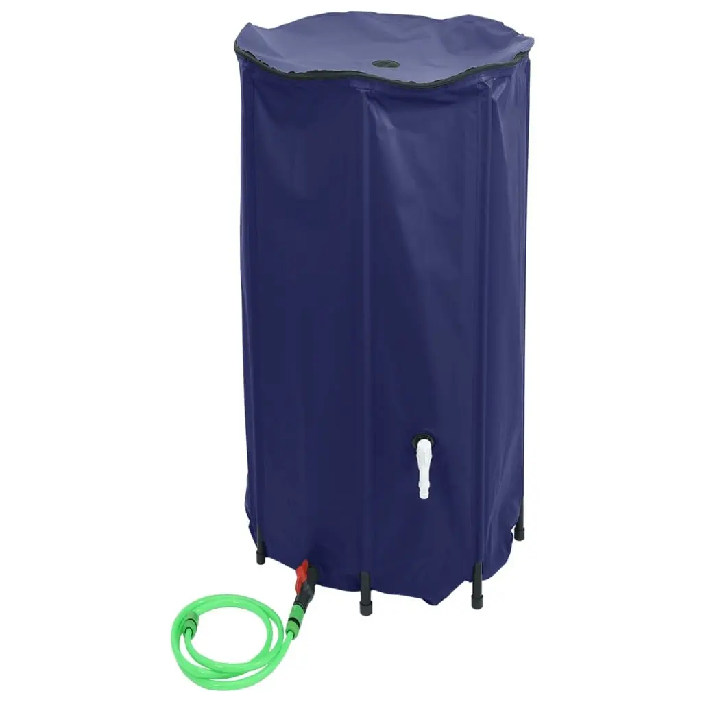 Water Tank Collapsible PVC 380L Blue Rainwater Storage