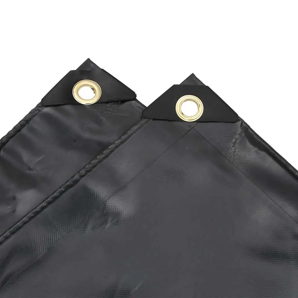 Tarpaulin Cover Heavy Duty Canvas with PVC Coating 2x3m Anthracite Water Resistant for Outdoor Furniture Protection