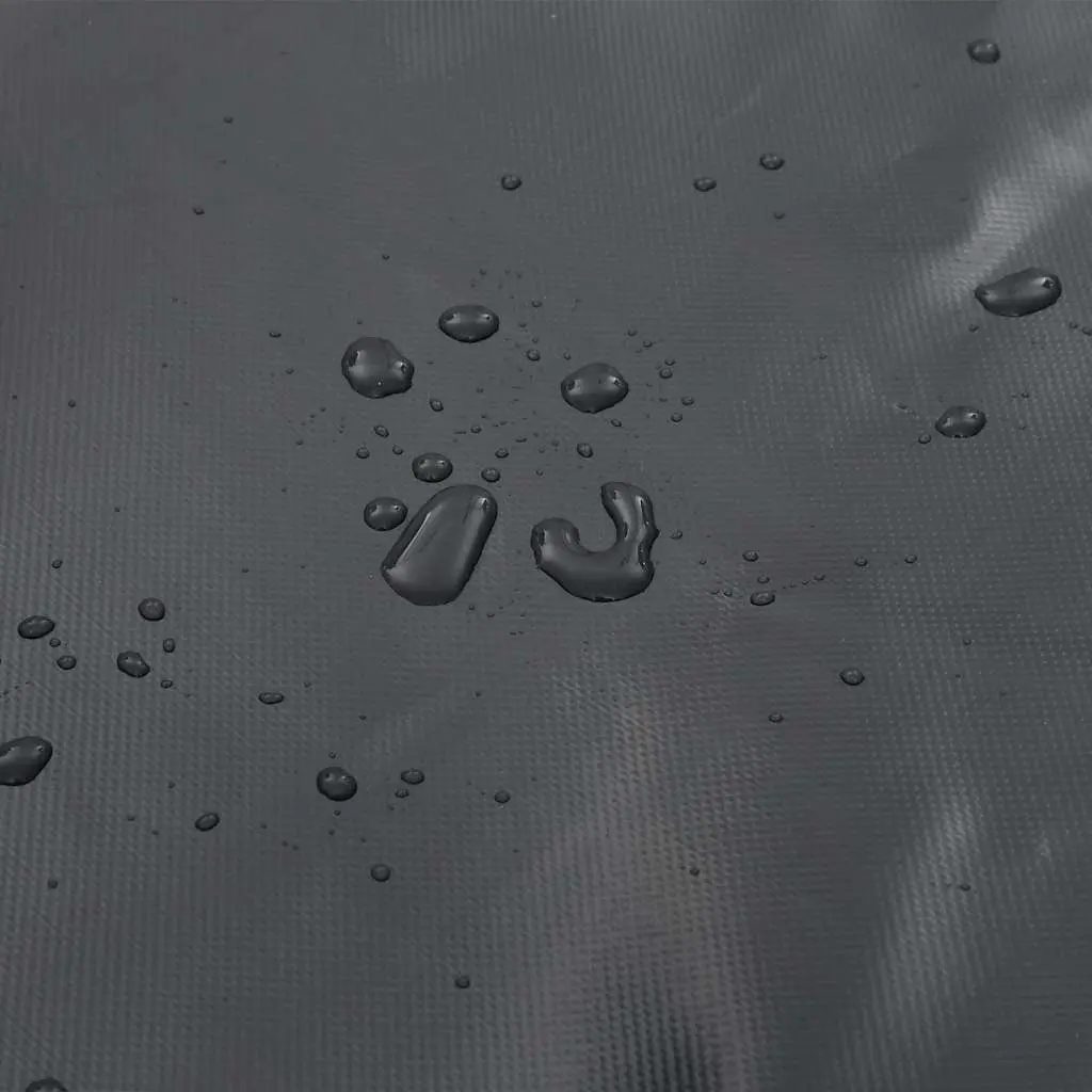 Heavy-Duty Tarpaulin PVC Coated 3x3m Anthracite Water-Resistant UV Protection