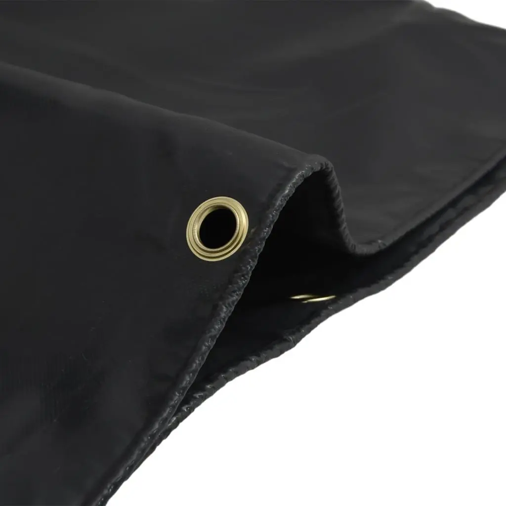 Heavy Duty Tarpaulin Waterproof 4x4m Anthracite UV Resistant Tear Resistant Cover for Garden Furniture Equipment and Temporary Shelter