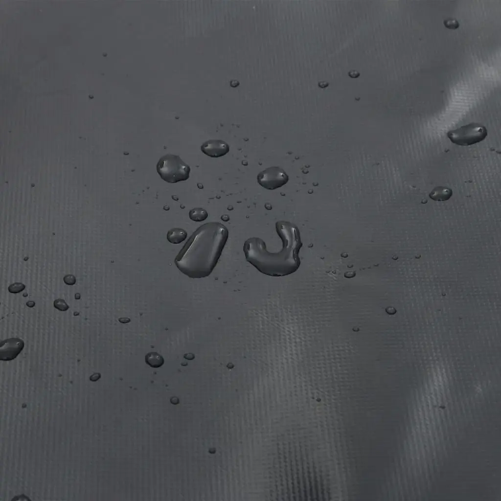 Heavy Duty Tarpaulin Waterproof 4x4m Anthracite UV Resistant Tear Resistant Cover for Garden Furniture Equipment and Temporary Shelter