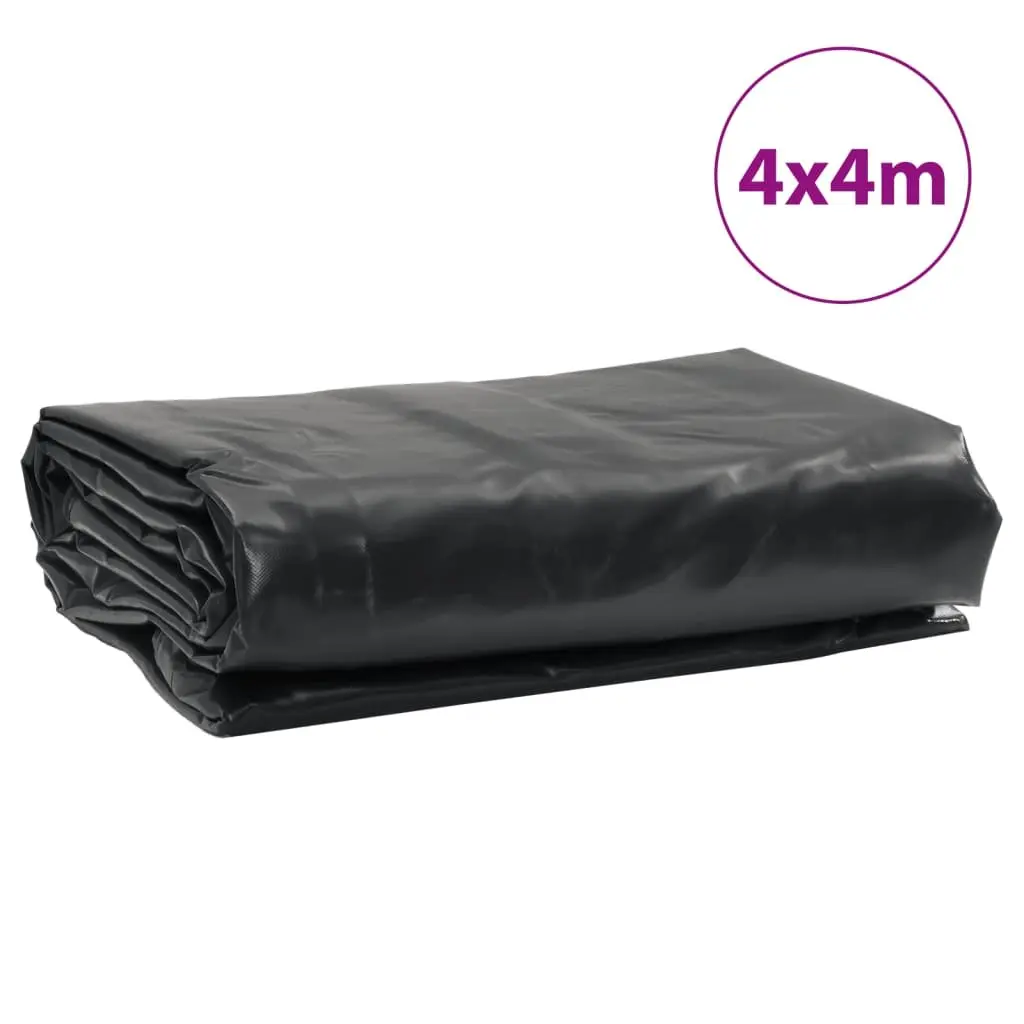 Heavy Duty Tarpaulin Waterproof 4x4m Anthracite UV Resistant Tear Resistant Cover for Garden Furniture Equipment and Temporary Shelter