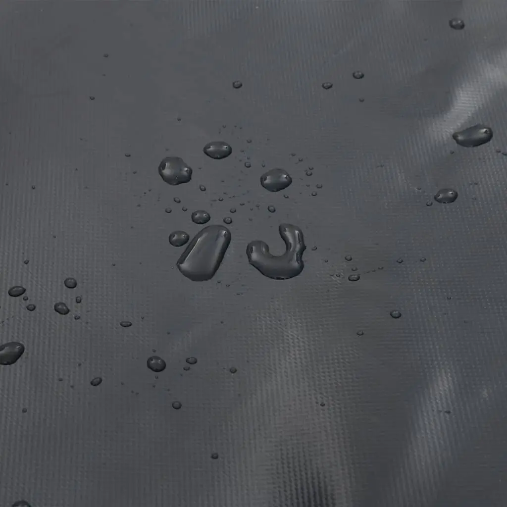 Heavy Duty Tarpaulin Cover Waterproof 2.5x3.5m Anthracite Mould Resistant UV Resistant For Garden Furniture Trailers Boats